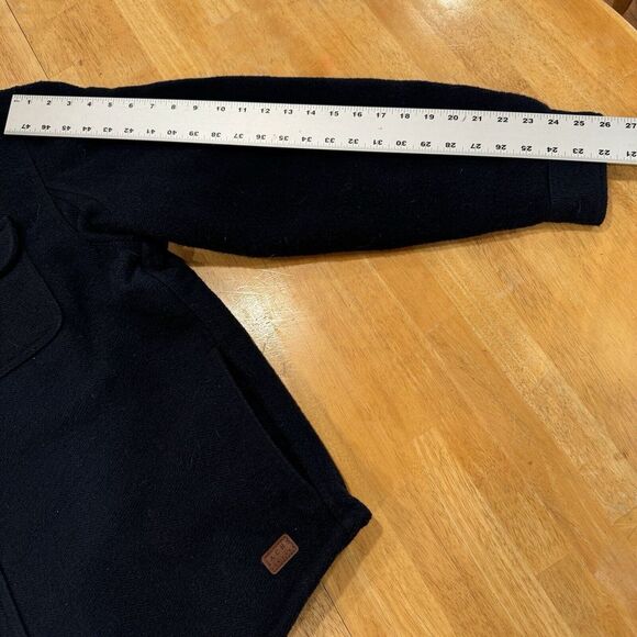 Jachs New York Men's Wool Blend Sherpa Lined Shirt Jacket Navy Blue XL - Picture 6 of 14